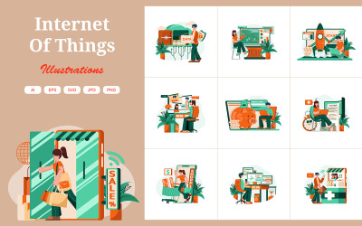 M590_ Pacchetto illustrazioni Internet delle cose