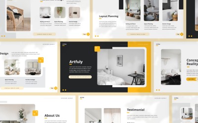 Arfuly — belsőépítészeti Powerpoint sablon