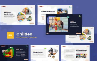 Childea — szablon prezentacji Google dla przedszkolaków
