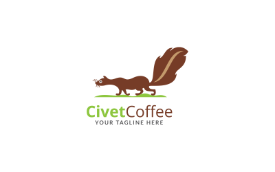 Civet Coffee Logo Design Template
