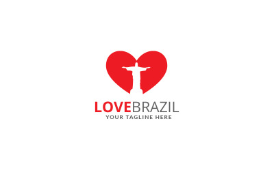 LOVE BRAZIL Logo Design Template
