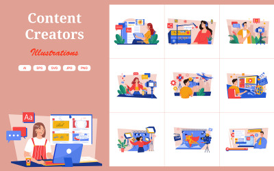 M630_ Pacchetto illustrazioni Content Creator 1