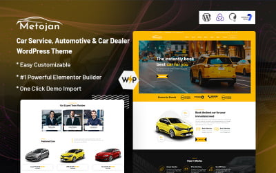 Metojan - Tema WordPress para serviços automotivos, automotivos e revendedores de automóveis