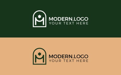 Proste szablony logo M, szablony logo