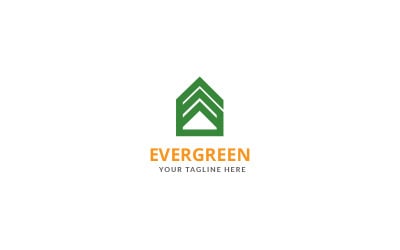 Шаблон дизайна логотипа EVERGREEN