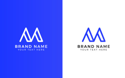 Szablon logo marki M, logo marki
