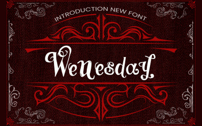 Betűtípus - Wenesday Vintage Gothic