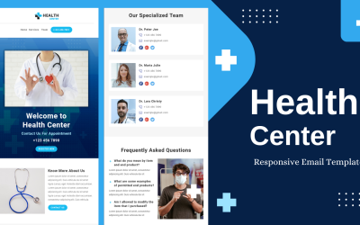 Центр охорони здоров’я – Адаптивний шаблон електронної пошти