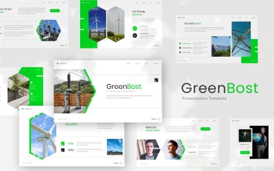 Greenboost — szablon prezentacji Google dotyczący zielonej energii