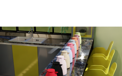 Használatra kész bécsi teáskanna üveg különféle színekben.