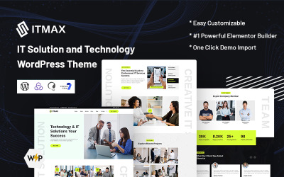 Itmax - Tema WordPress de solução e tecnologia de TI