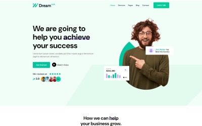 Modelo HTML5 da empresa de negócios Dreamhub