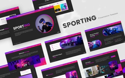 Sporting – Esport Google Slides sablon