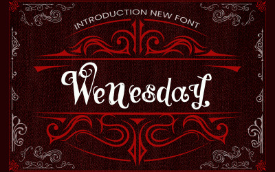 Шрифт - Wenesday Vintage Gothic