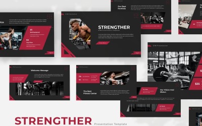 Strengther – Modelo de Apresentações Google para Ginásio