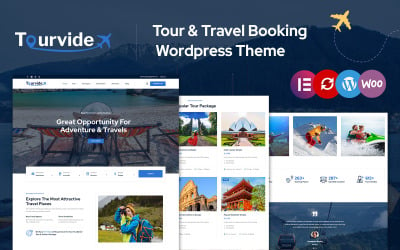 Tourvide - Tema de Wordpress para Elementor de reserva de viajes turísticos