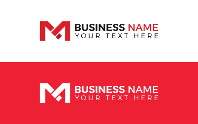 Apresentação do logotipo M para empresa