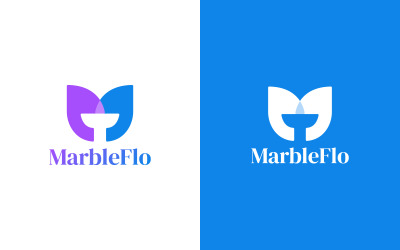 Branding M Logo presentation design