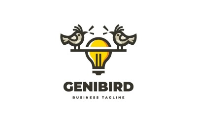 Genius Bird Logo Template