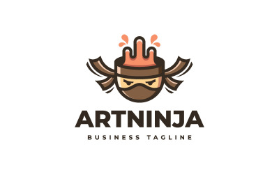 Kreativ Ninja-logotypmall