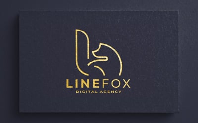 Logo agencji cyfrowej Line Fox
