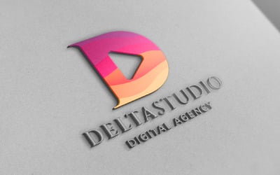 Logotipo da marca Delta Studio posterior D