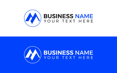 M Logotyp presentation för företag