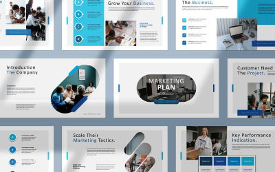 Modelo de apresentação de kit de mídia social&amp;#39;;