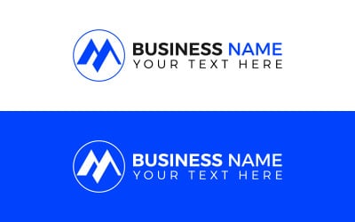 Presentazione del logo M per azienda commerciale