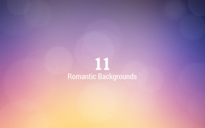 Romantische Hintergründe – mit 1 PSD und 11 Farbhintergründen
