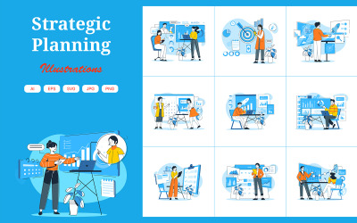 M670_ Illustrationspaket för strategisk planering