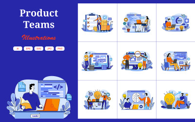 M673_ Produktteam Illustration Pack 2