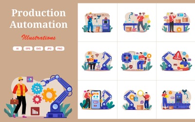 M684_ Produktionsautomation Illustration Pack 1