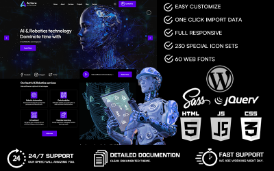 Artora - Yapay Zeka ve Teknoloji Wordpress Teması