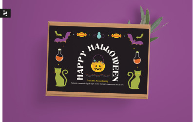 Cartão criativo de Halloween