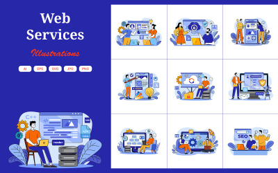 M690_ Пакет иллюстраций веб-служб