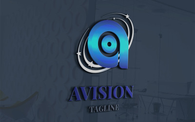 Avision - Bokstaven A Logotyp Mall