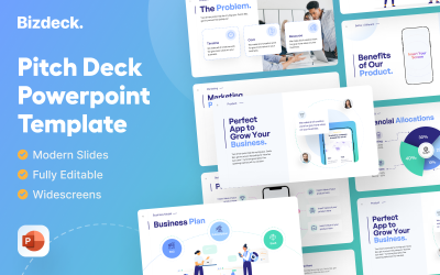 Bizdeck – Pitch Deck PowerPoint prezentációs sablon