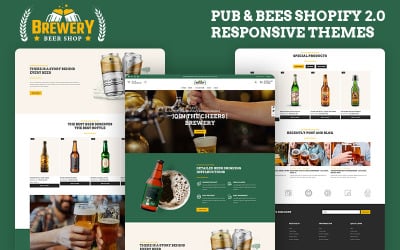 Brewery - Alcohol, Beer &amp;amp; Wine Shop Multipurpose Shopify 2.0 Responsive Theme