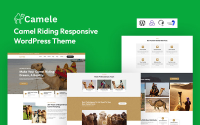 Camele — адаптивная тема WordPress для верховой езды на верблюде