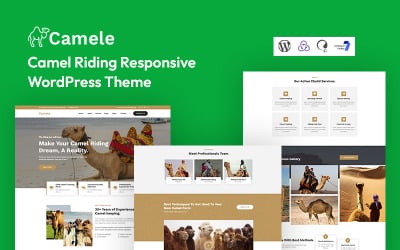 Camele - Thème WordPress réactif pour l&amp;#39;équitation à dos de chameau
