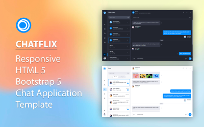 Chatflix – Chat-App Bootstrap 5 HTML-Admin-Vorlage