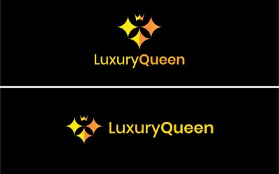 Logo de bijoux de la reine de luxe