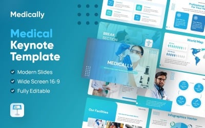 Medycyna — szablon prezentacji o tematyce medycznej i zdrowej