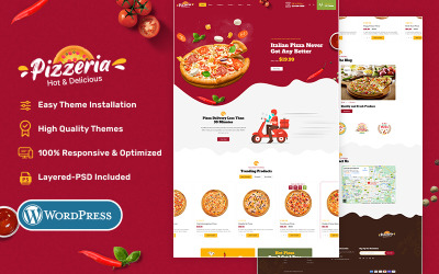 Пиццерия — пицца, фастфуд, рестораны и кафе — тема WooCommerce