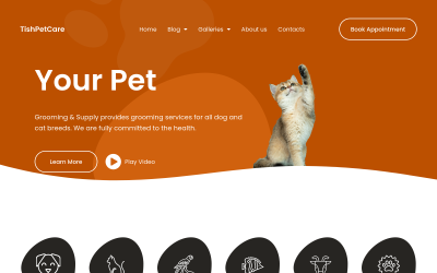 TishPetCare - Téma WordPress péče o domácí mazlíčky