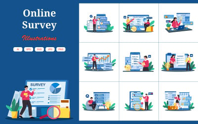 M739_ Online Survey Illustration Pack 1