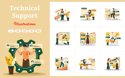 M740_ Teknisk support Illustration Pack