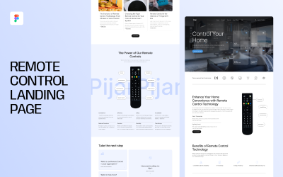 Vstupní stránka dálkového ovládání