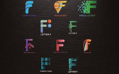 Letter F Logo Template For All Companies And Brands